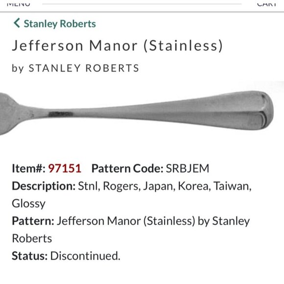 Set Of 4 Stanley Roberts Jefferson Manor Stainless Steel Dinner Knives - Picture 2 of 5